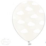 Globos transparentes nubes  / 5 unidades