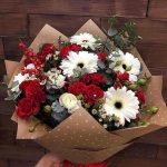 Ramo gerbera y rosa spray