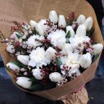 Ramo tulipanes blancos