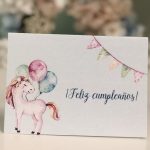 Tarjeta unicornio