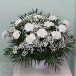 Centro claveles blancos
