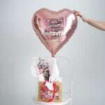 Pack regalo bolsa corazón rosa