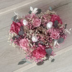 Caja de flores preservadas rosa